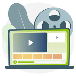 video icono mockup