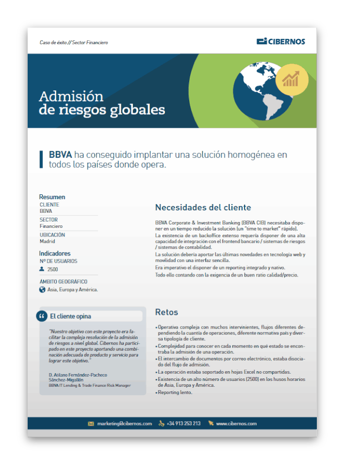 Portada: Admisión de Riesgos globales_BBVA 