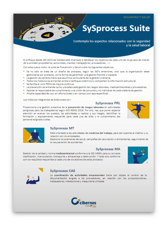 Portada: Suite SySprocess - Soluciones para la gestión y control 