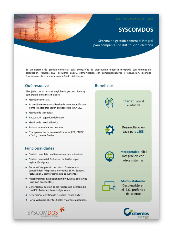 Portada: SyscomDOS-Sistema de gestión comercial integral-eléctricas